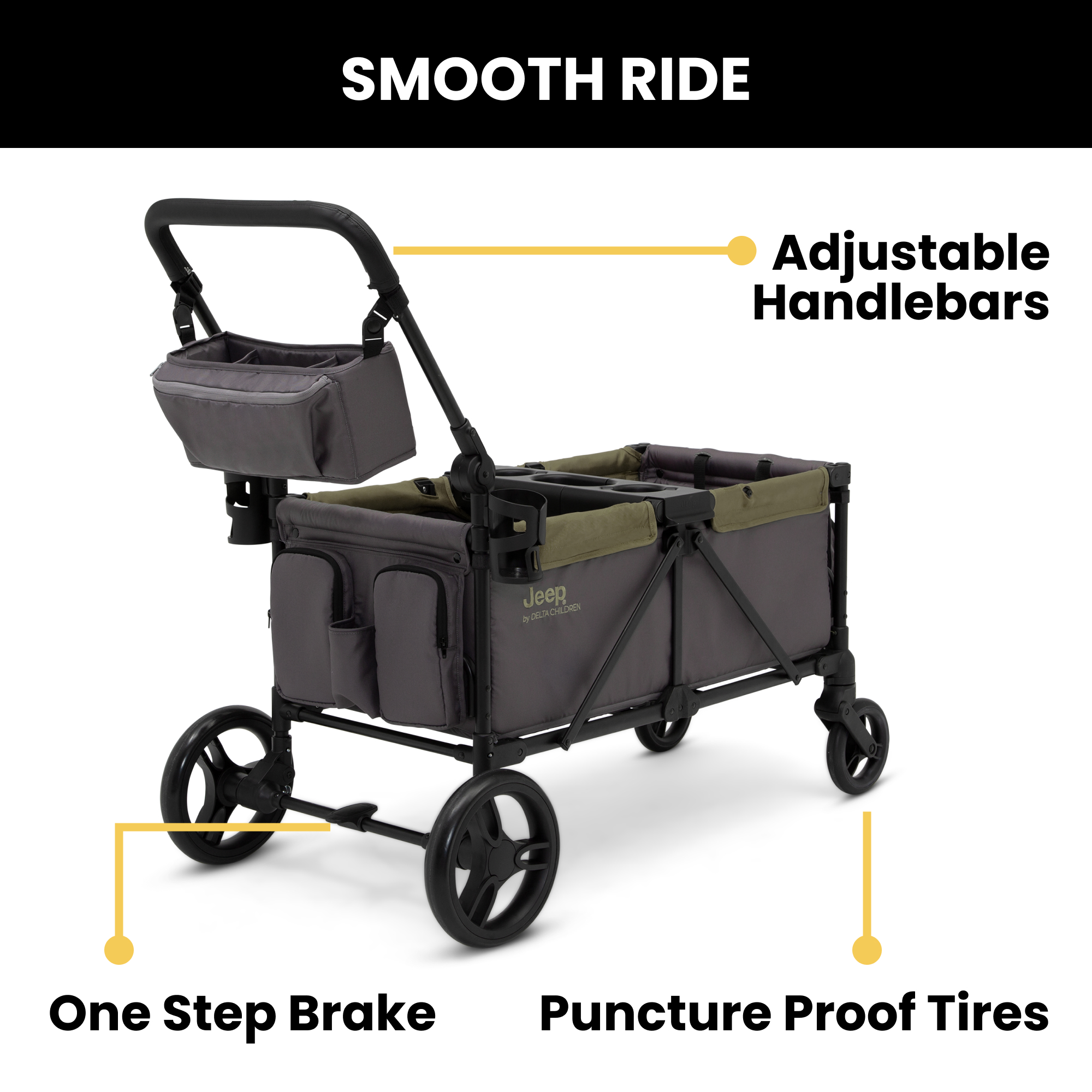 Jeep Sport All-Terrain Stroller Wagon by Delta Children